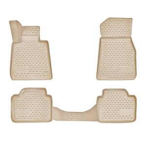 BMW 4 Series Floor Mats - Omac - Rubber TPE 4 Pcs - Beige - '14-'20 BMW 4 Series Floor Mats - Omac - Rubber TPE 4 Pcs - Beige - '14-'20